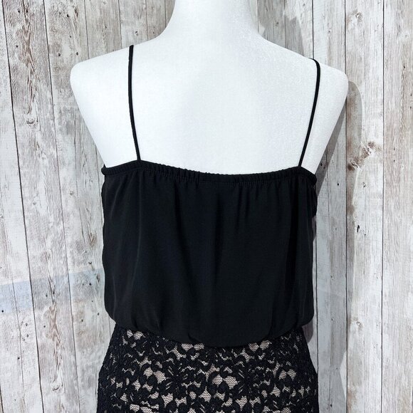 Women's Sweet Storm Dress | Spaghetti Strap | Large | Knee Length | Black | Lace - Picture 11 of 14